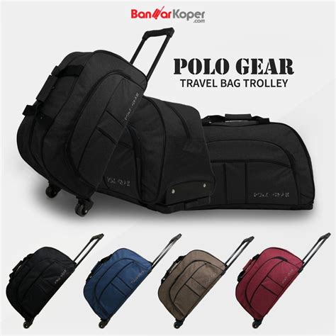 harga travel bag trolley polo